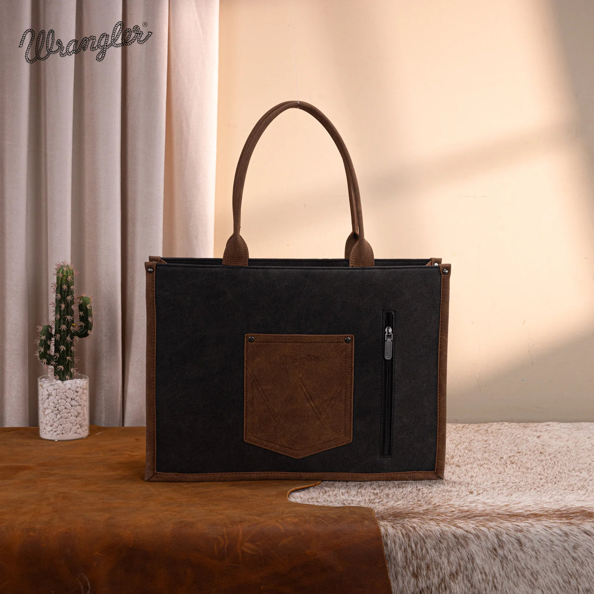 Wrangler Buckle Concealed Carry Large Tote