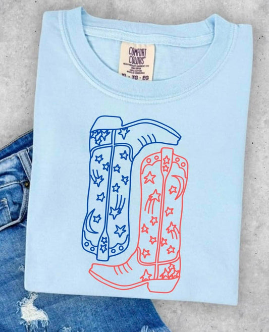 Red & Blue Boots