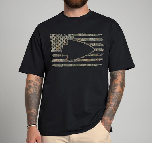 Camo Arrowhead Flag