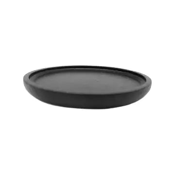 Round Decorative Tray Black