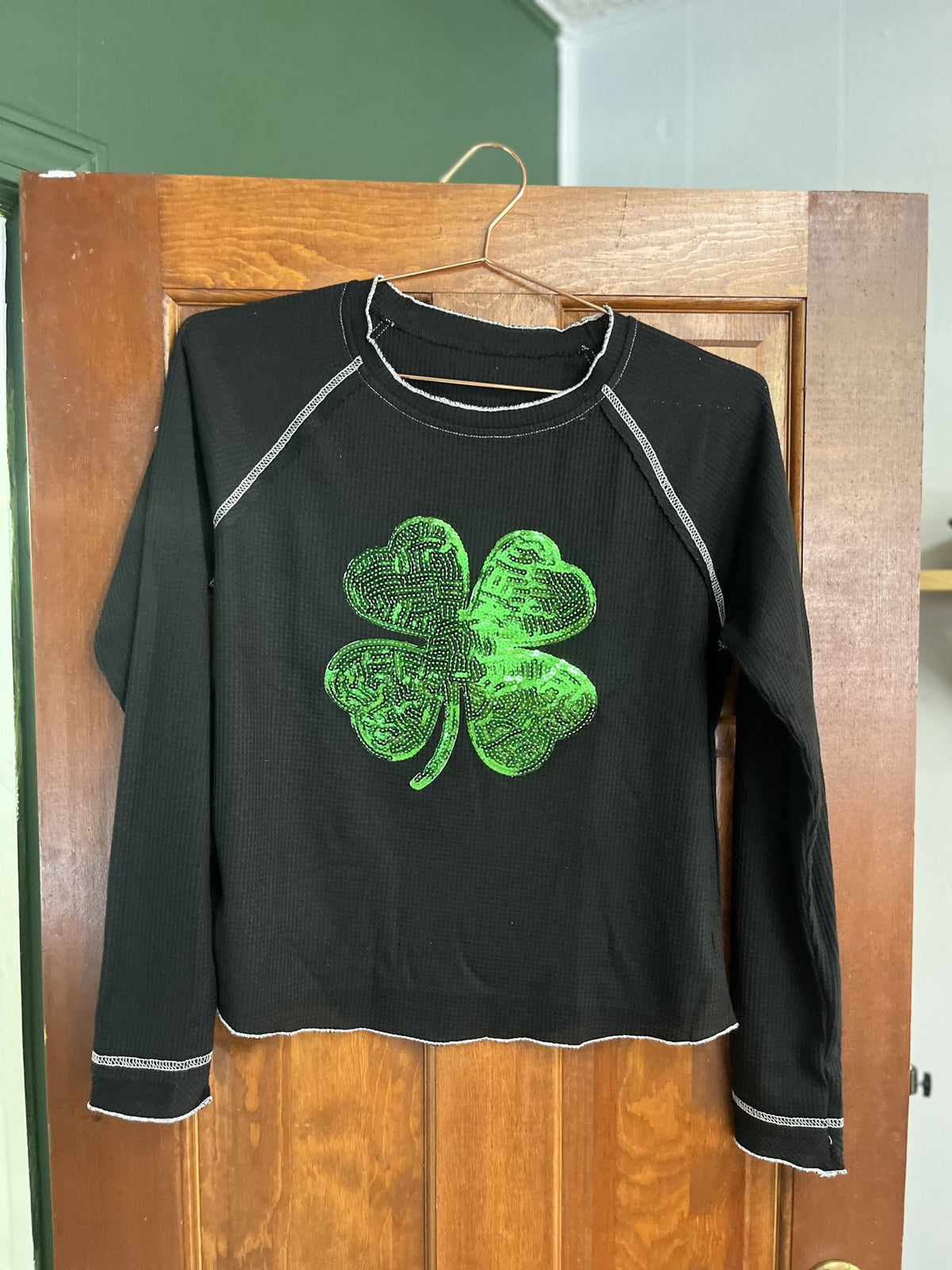 Sequin Shamrock Thermal