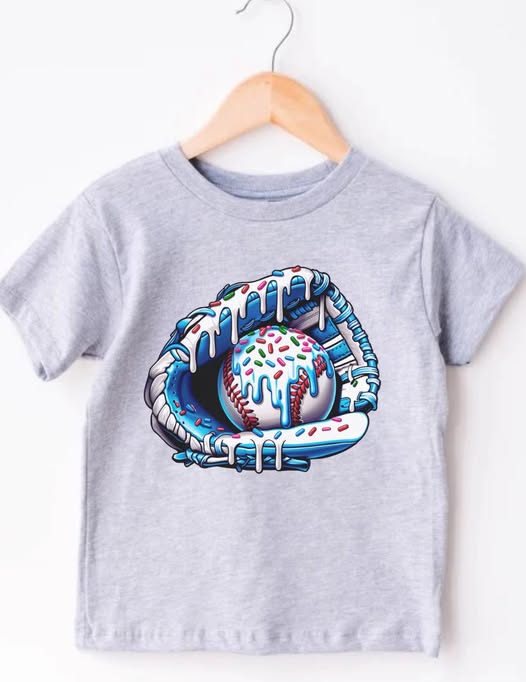 Blue Baseball Glove Drip