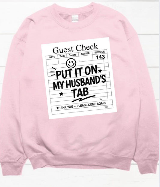 Put It On My Husband's Tab