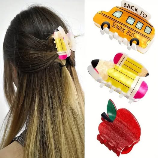 Back To School Claw Clip