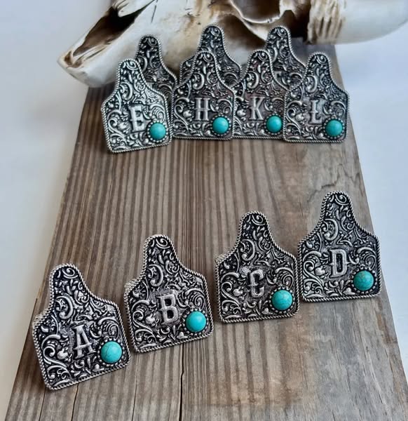 Stretchy Cattle Tag Rings