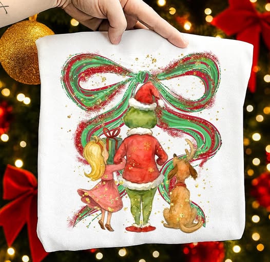 Grinch Messy Bow