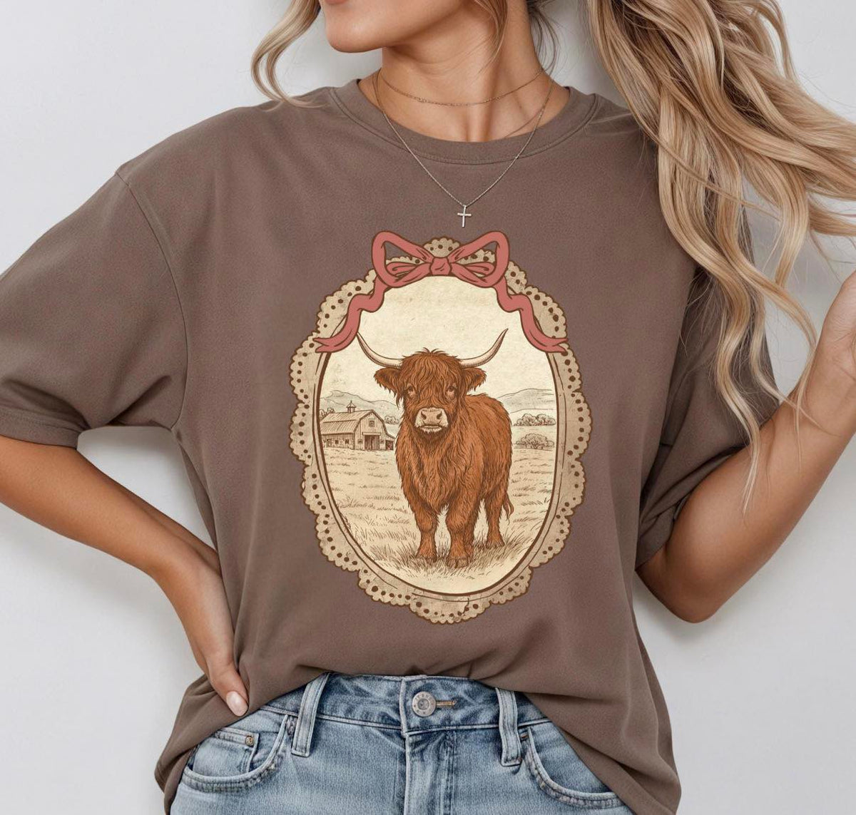 Highland Cow Framed
