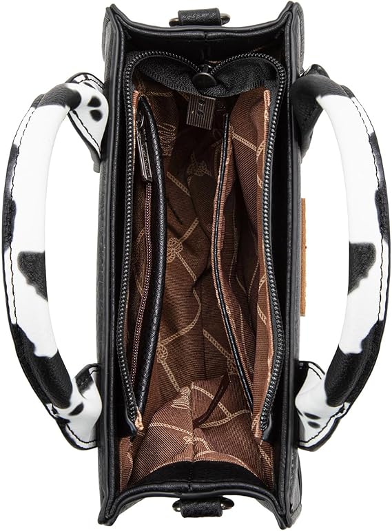 Mini Tote Crossbody - Cow Print