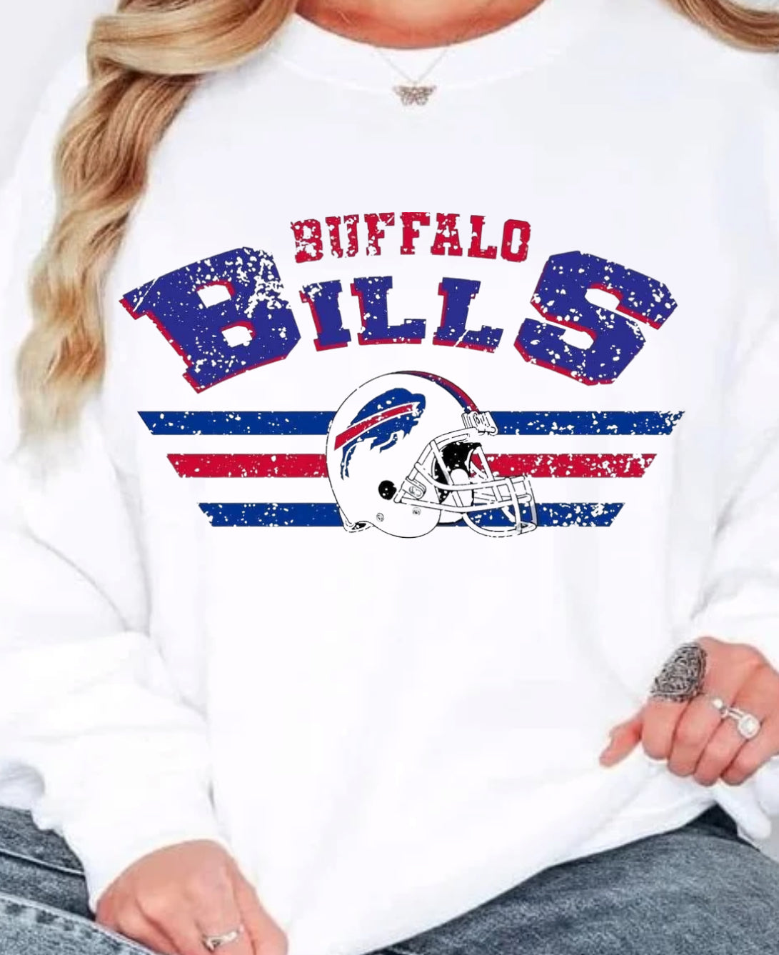 Worn Buffalo Bills