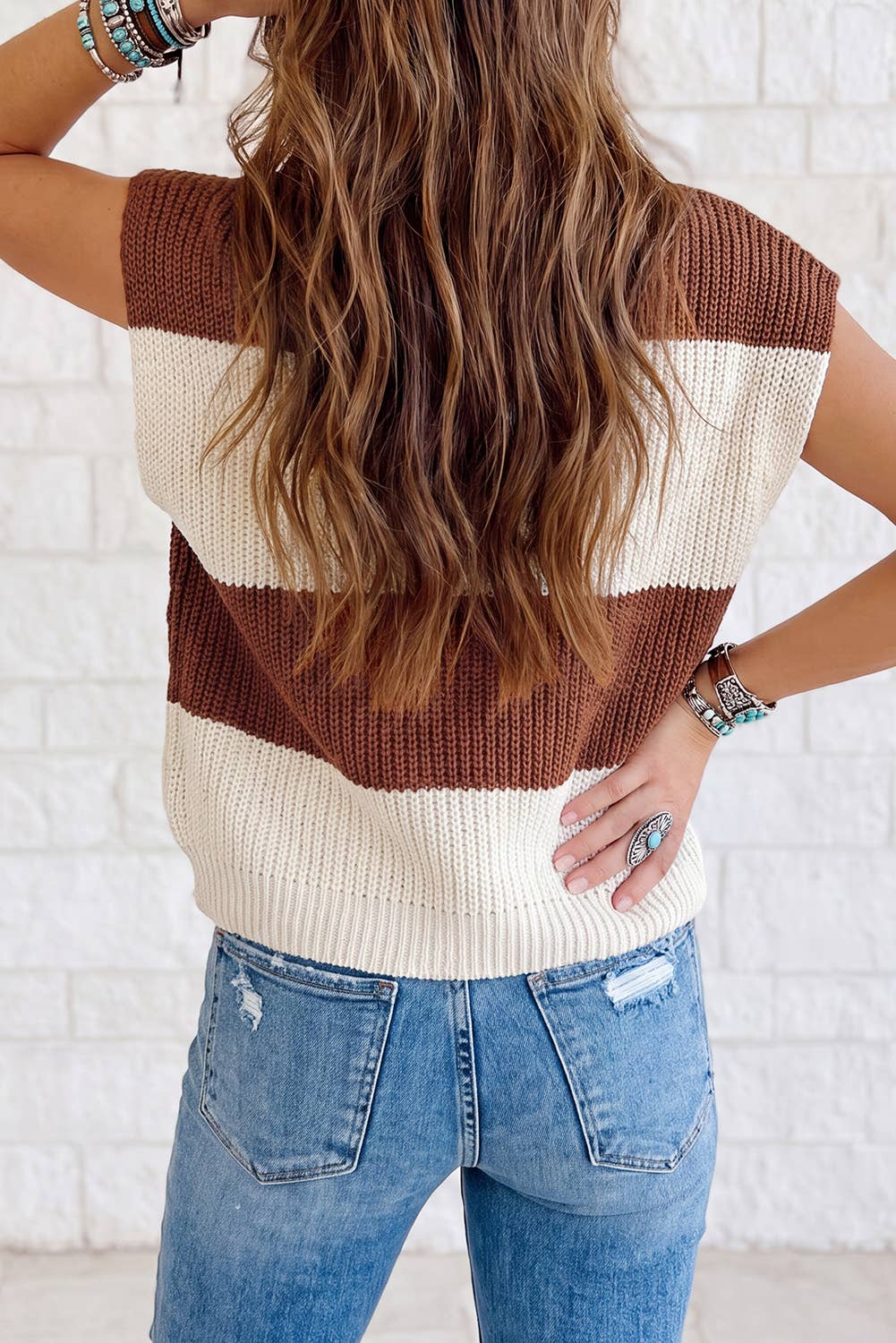 Striped Colorblock Knit