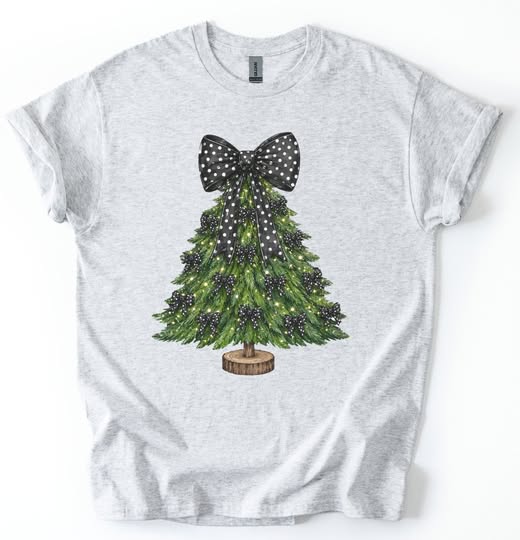 Black Polka Dot Christmas Tree