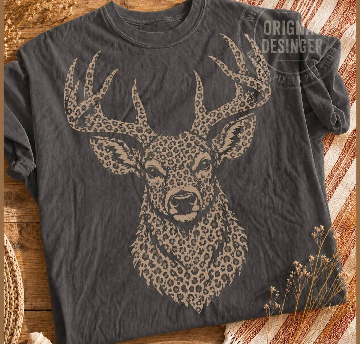Cheetah Deer Head