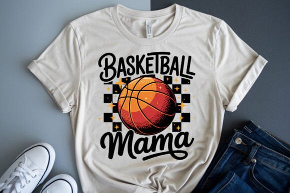 Checkered Basketball Mom