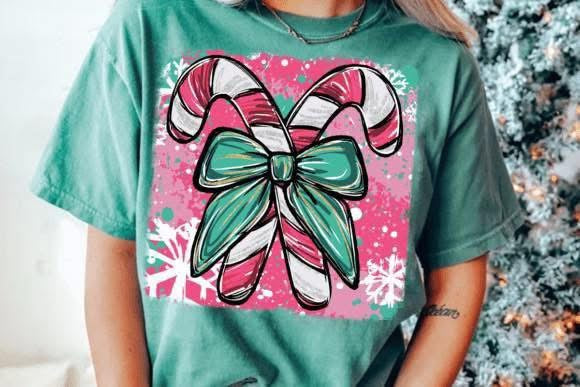 Candy Canes Bow
