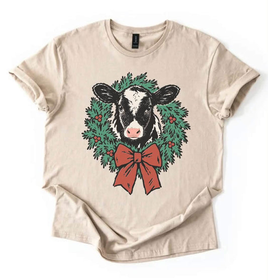 Cow & Wreath