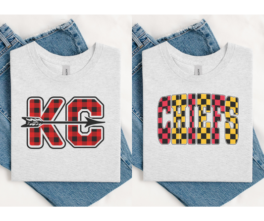 KC Buffalo Plaid/Chiefs Checkered