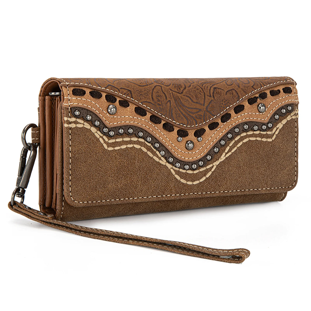 Embossed Wallet Wristlet