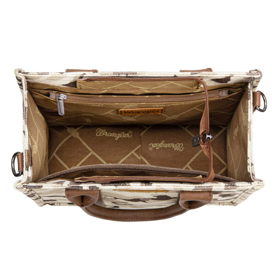 Wrangler Brown Camo Cross body Tote