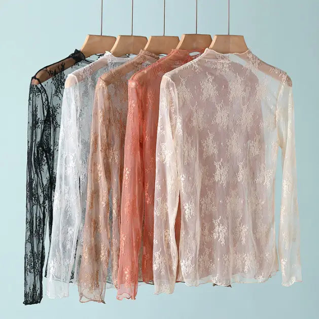 Mesh Floral Top