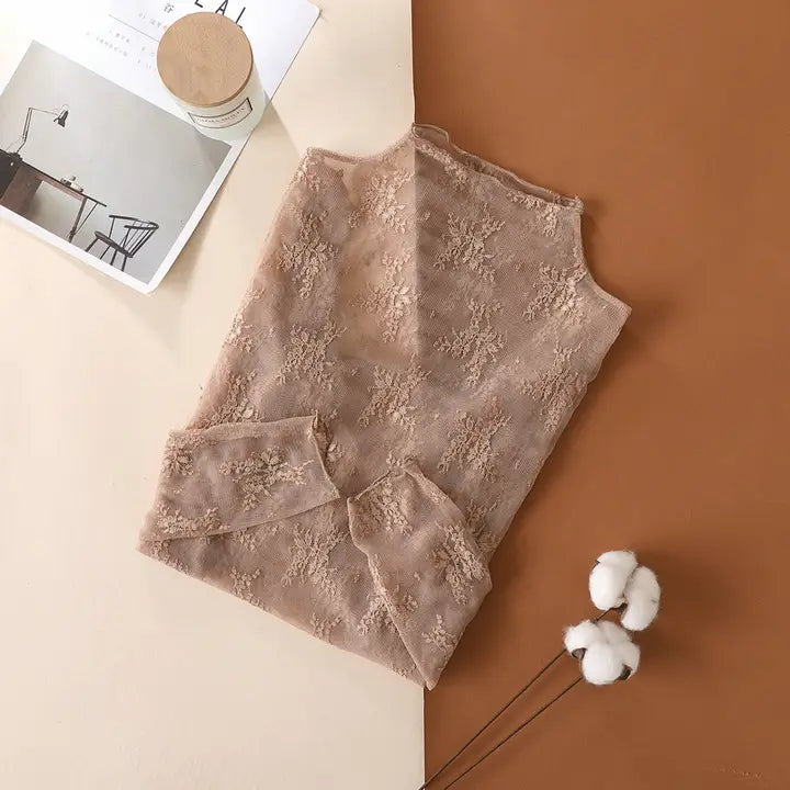 Mesh Floral Top
