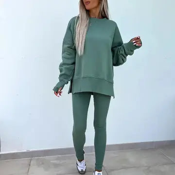 Loose Sweatshirt Green